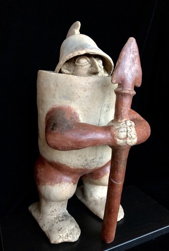 Pre-Columbian Jalisco Large Warrior Figure (Rare Size)Great Provenance W/COA