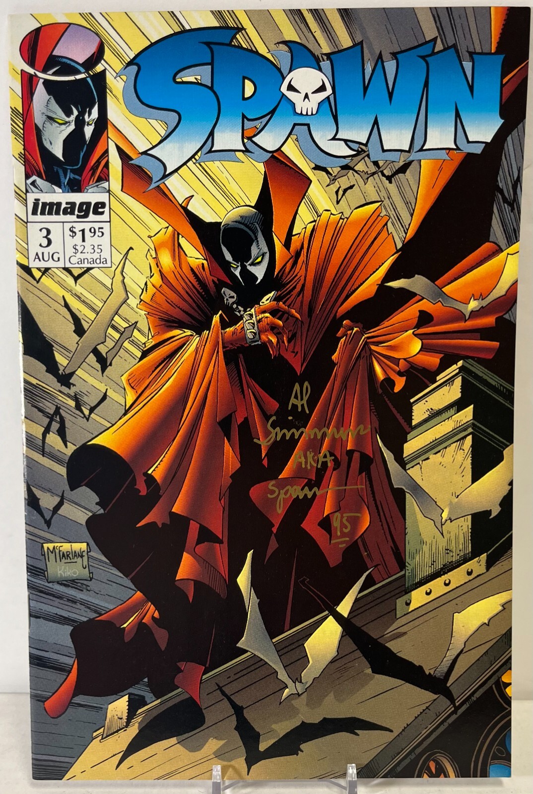 Spawn #3 - Signed by Al Simmons aka Spawn First Printing