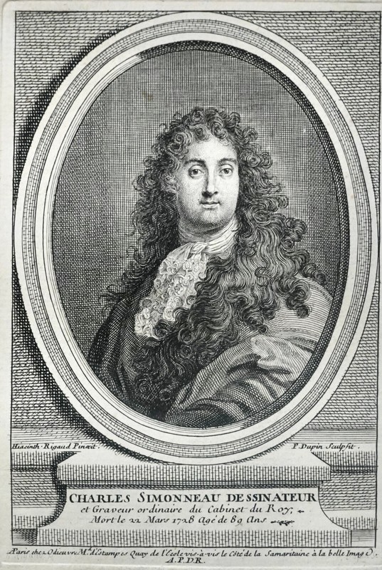Charles Simonneau Dessinateur Et Graveur (1645-1728) Orleans Portrait Xviiie