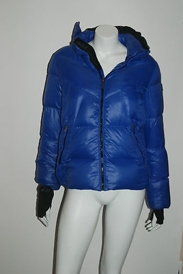 ADD 33 BLUE DOWN PUFFER JACKET HOODED SZ 16Y OR XS WOMENS