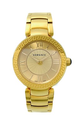 Versace Leda Women's VNC060014 Golden 4N Case Golden guiloche Dial  Roman Watch