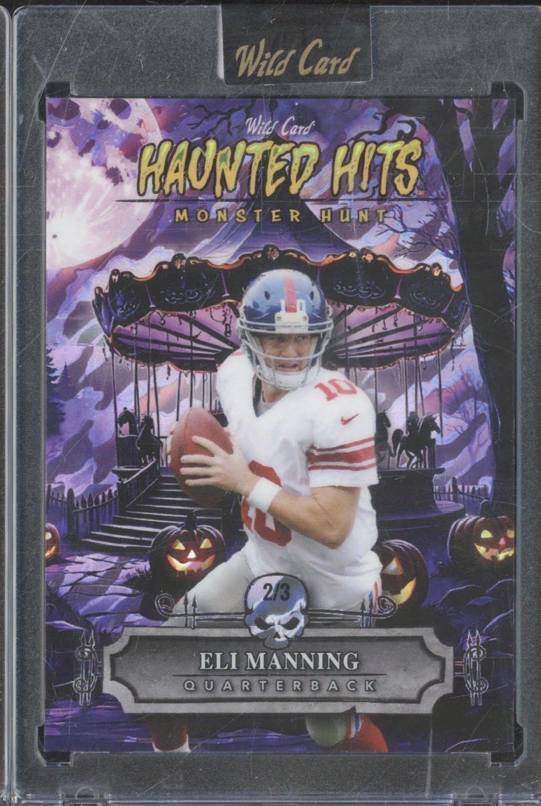 2025 Wild Card Monster Hunt Haunted Hits Purple Eli Manning 2/3
