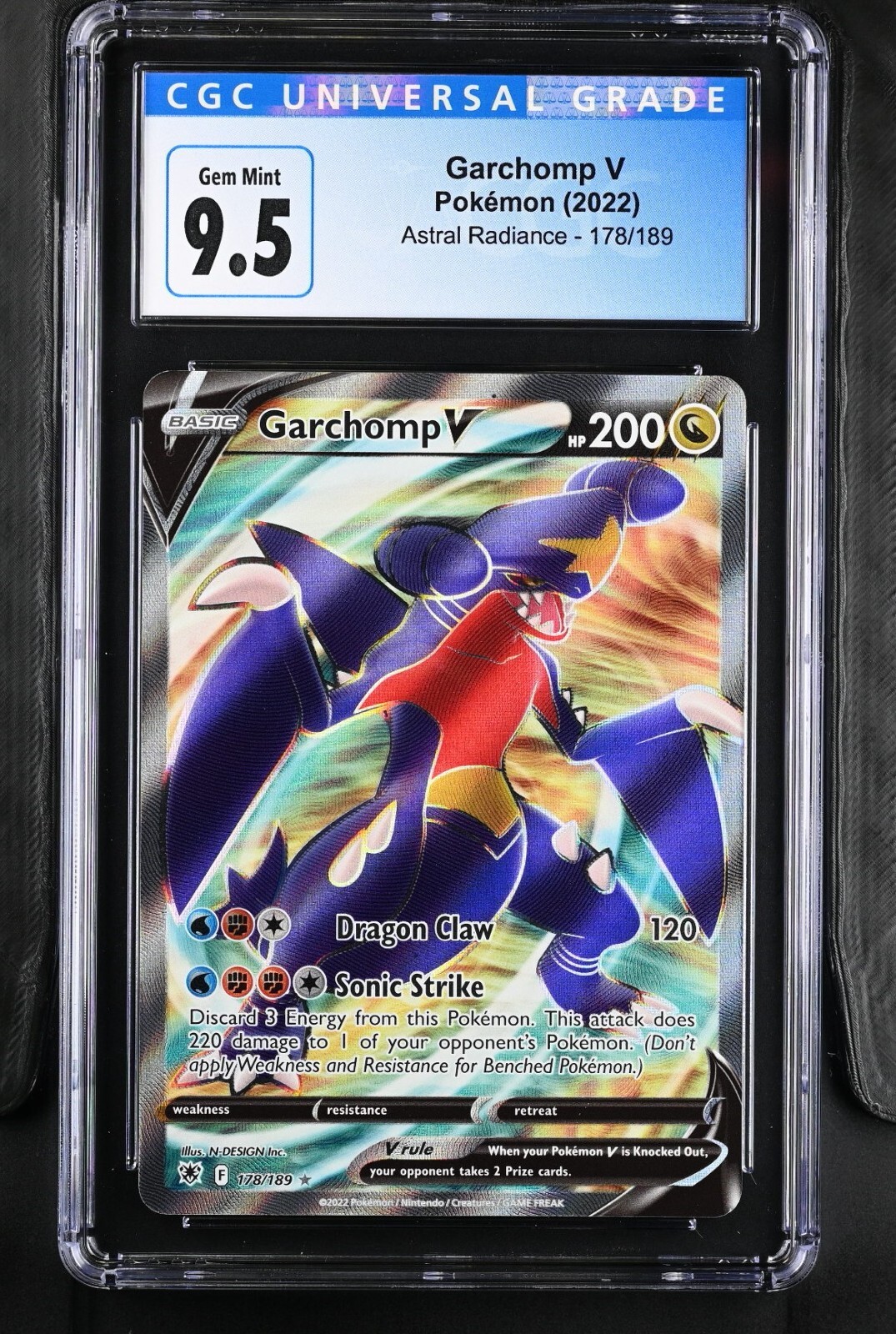 Pokémon CGC 9.5 Garchomp V Full Art - Astral Radiance 178 Pokémon CGC 9.5 Garchomp V Full Art - Astral Radiance 178