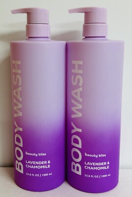 2-Pack Beauty Bliss ~ Lavender & Chamomile Relaxing Body Wash 33.8 fl oz Each