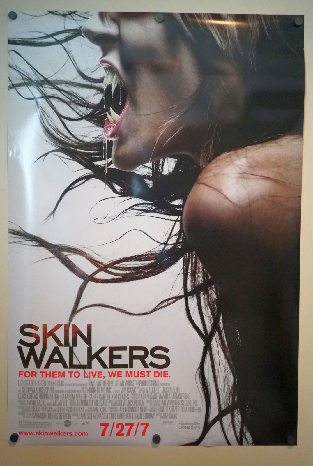 Skinwalkers - original DS movie poster - 27x40 D/S Horror | eBay