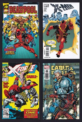 Deadpool #0/X-Men Legacy #233 1:15 Variant/X-Force #15/Cable & Deadpool #4 1997