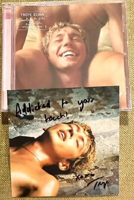 TROYE SIVAN SOMETHING TO GIVE EACH OTHER AUTOGRAPHED CD HAND SIGNED CARD LYRICS