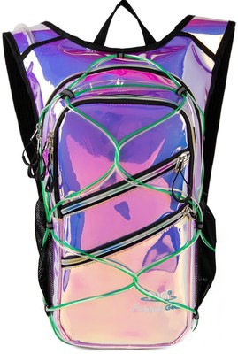 Hydration Backpack Pack with Cool Lights, 2L Water Bladder, Lightweight Bag f...
