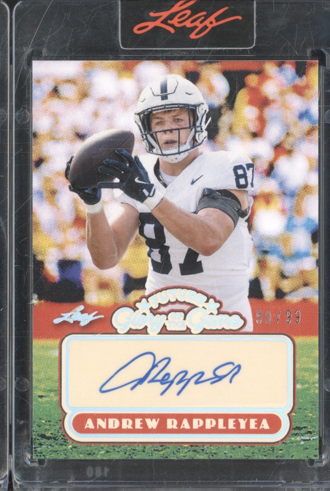 2025 Leaf Future Glory Of The Game Silver Andrew Rappleyea Auto RC Rookie 90/99