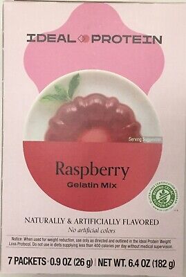 Ideal Protein Raspberry Gelatin Mix - 7 packets