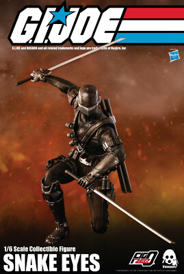 1/6 12'' ThreeZero 3Z GI Joe Real American Hero - SNAKE EYES three zero MIB