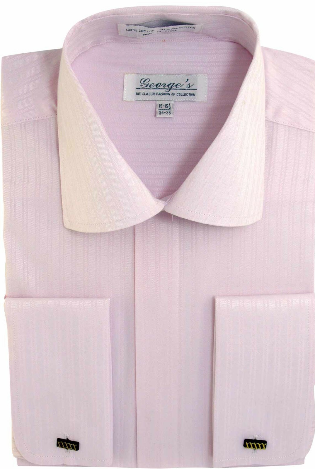 Men's shirt 60% cotton 40 % polyester French cuff Tone &Tone By Milano moda SG30