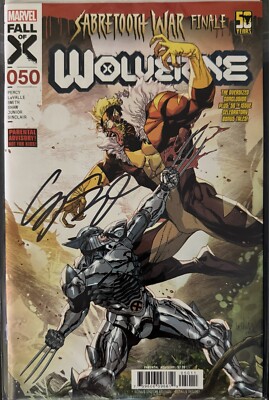 WOLVERINE #50 SIGNED BY CORY SMITH W/COA CVR A YU 2024 MARVEL COMICS NM