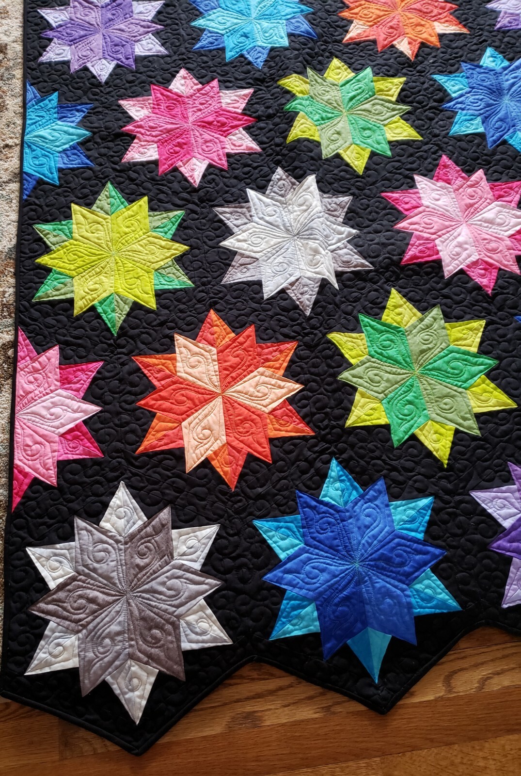 Night Sky Quilt by Jaybird Quilts Completed 70