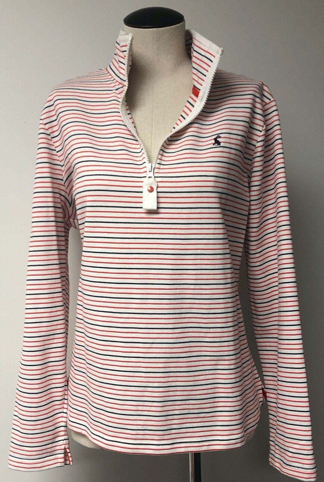 Joules fairdale sweatshirt navy stripe sale