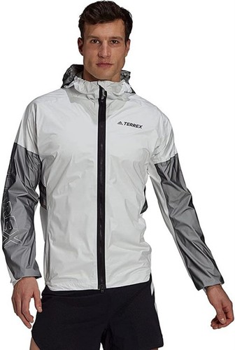

Мужская дождевик для бега по пересеченной местности adidas Terrex Agravic Pro, белый/черный