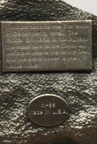 1986 Siskiyou Pewter Belt Buckle Illinois Agriculture N-55