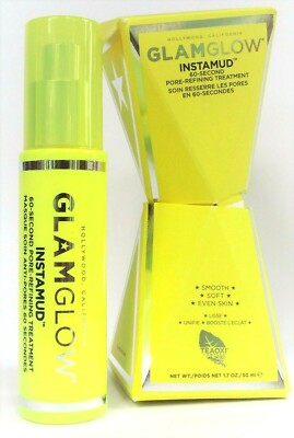 GlamGlow Instamud 60 segundos tratamiento de refinación de poros 50 ml nuevo