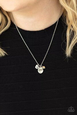 Paparazzi ~ Super Mom White Iridescent  Necklace  Great Mothers Day Gift  