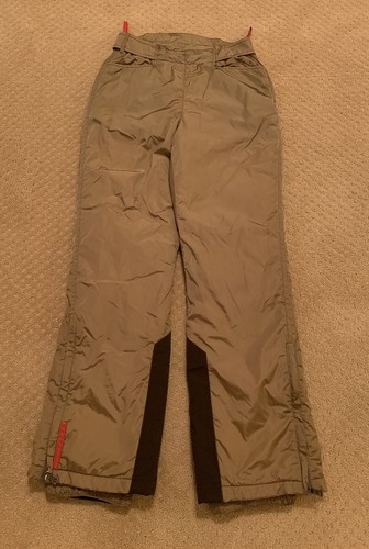 Prada Sport Gore-Tex Ski Pants Nylon Snow Technical Gold Red Prada Sport Gore-Tex Ski Pants Nylon Snow Technical Gold Red