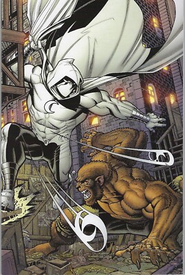 Moon Knight VS Werewolf by Night #1 Bradshaw 1:50 Virgin Variant Cover !!!  NM