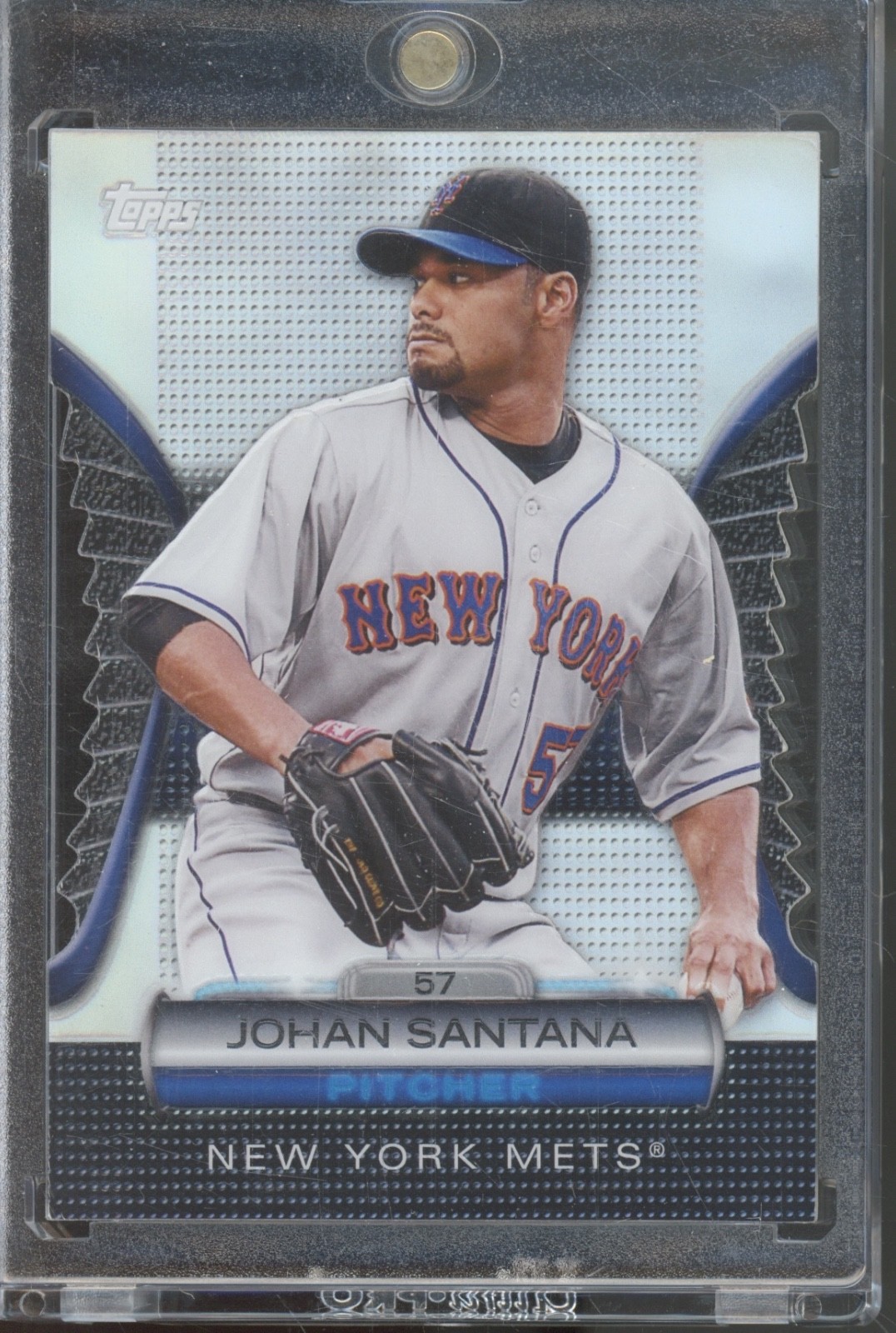 2012 Topps Die-Cut At Last Look Baseball #46 Johan Santana