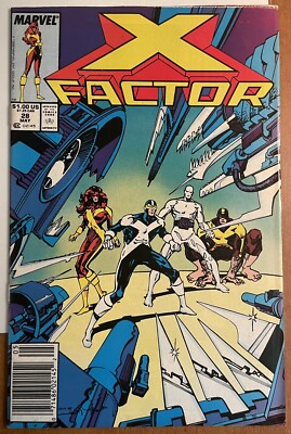 X-Factor Vol. 1 #28 (Marvel, 1988)- Fine- Newsstand- Mark Jewelers Variant
