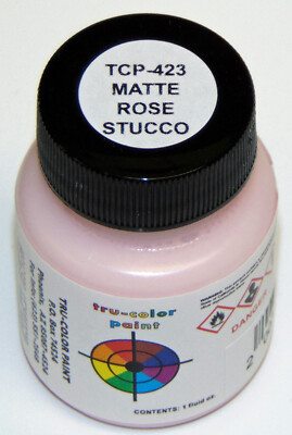 MATTE ROSE STUCCO TRU-COLOR AIR BRUSH READY PAINT N HO O On30 G Model RR TCP4232