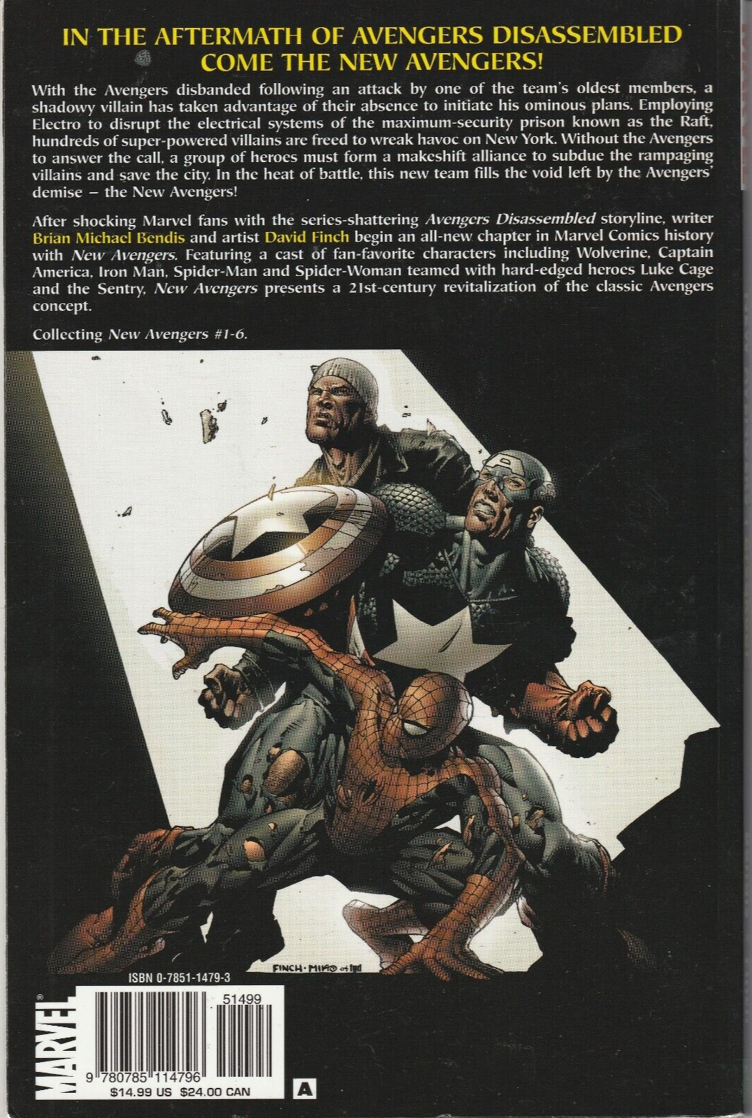 ::NEW AVENGERS : BREAKOUT  $14.99 TPB   124-PAGE   1st PRINT   2006  NICE!!!
