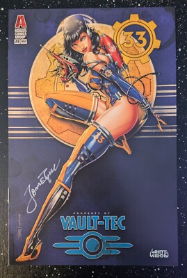 SIGNED White Widow #5 || Tyndall Fallout ''Betty'' Minimal Trade Dress Cover || NM