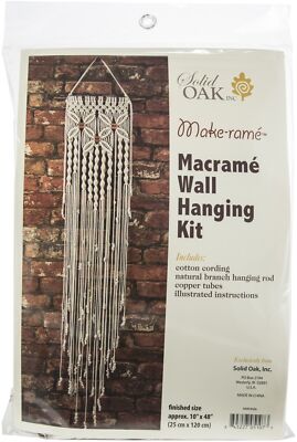 Macrame Wall Hanger Kit-Three Flowers (Pack of 1)