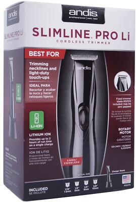 NEW Andis 32475 Slimline Pro D-8 Li Cord / Cordless Lightweight Trimmer 