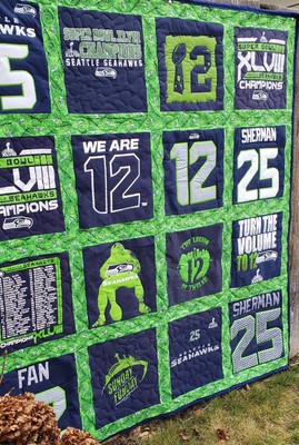 Seahawk Tee Quilt 60 x 70