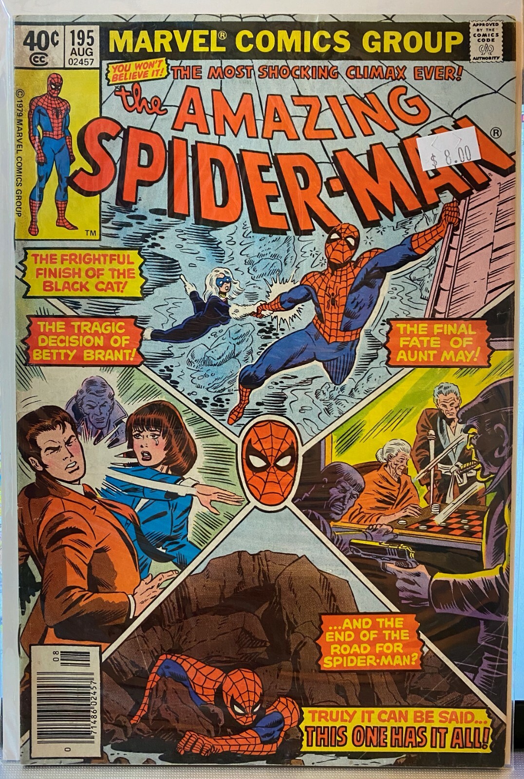 1963 Marvel Comics - The Amazing Spider-Man #195 Newsstand