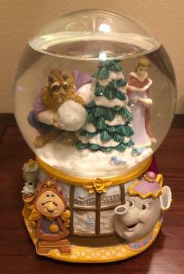 Disney Enesco Beauty And The Beast "MINUET NO 1" Musical Glitter Snowglobe Belle