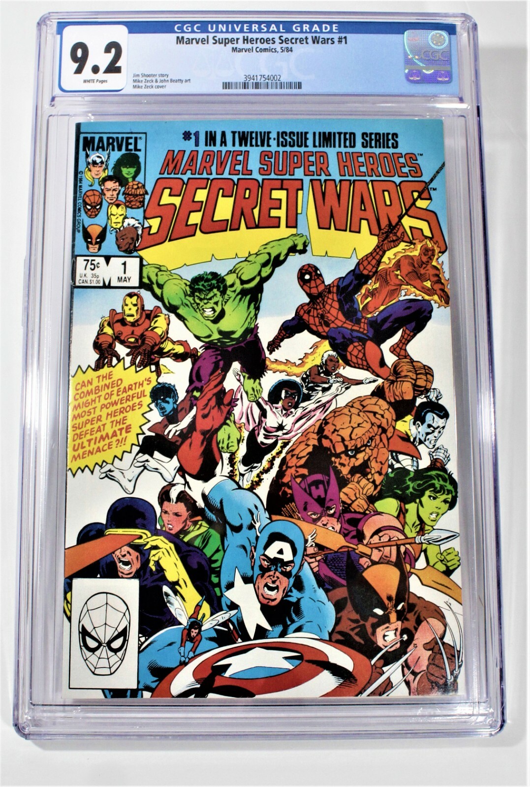 Marvel Super Heroes Secret Wars #1 CGC 9.2 | eBay