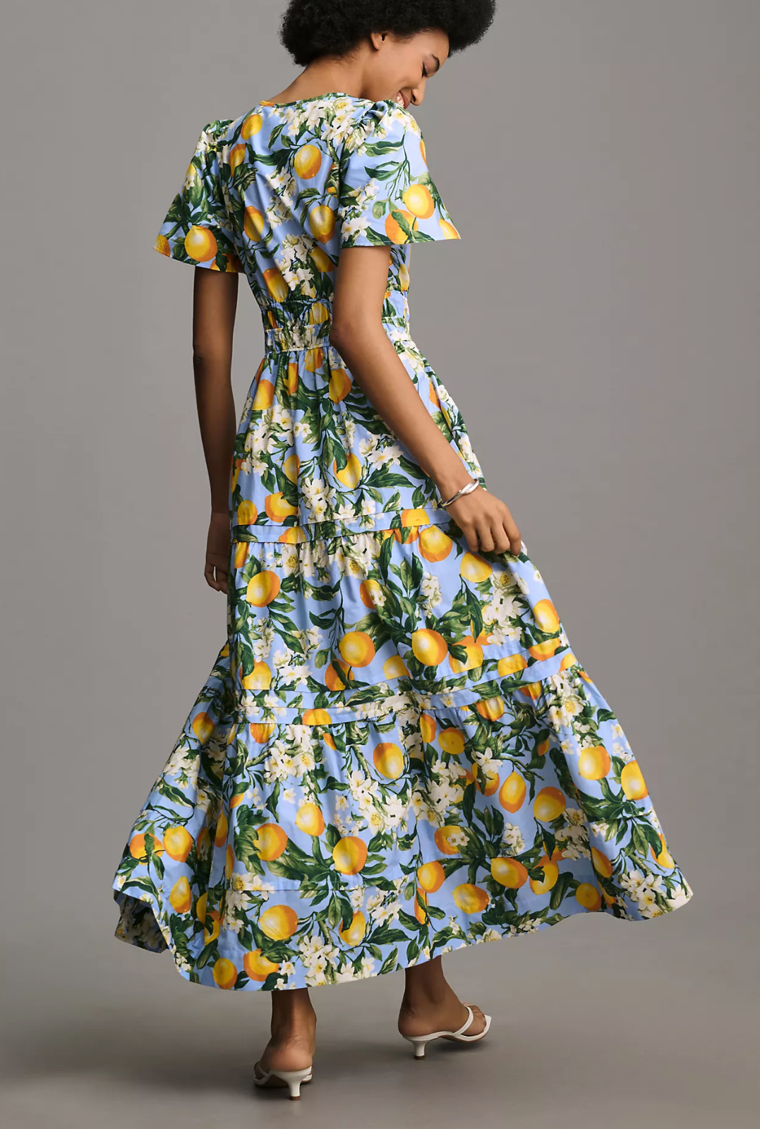 Pre-owned Anthropologie The Somerset Maxi Dress Iris Blue