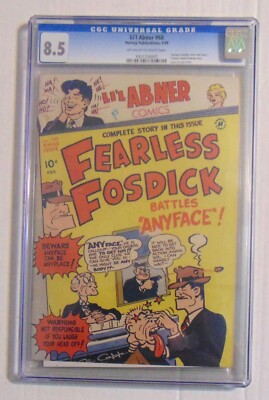 1949 Li'l Abner Comics #68 CGC Graded 8.5 Off-White to White Pages Harvey Pub.