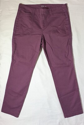 Old Navy Womens Pants Pixie Chino That's My Jam Plum Size 10