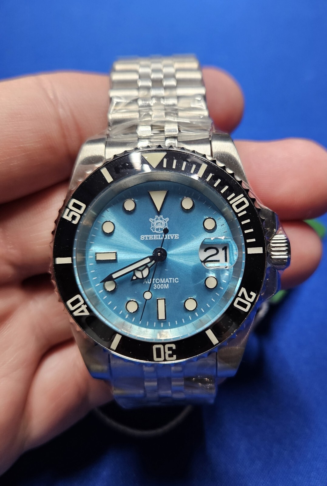 Steeldive Turquoise SD1953 Seiko NH35 Automatic 300m Dive