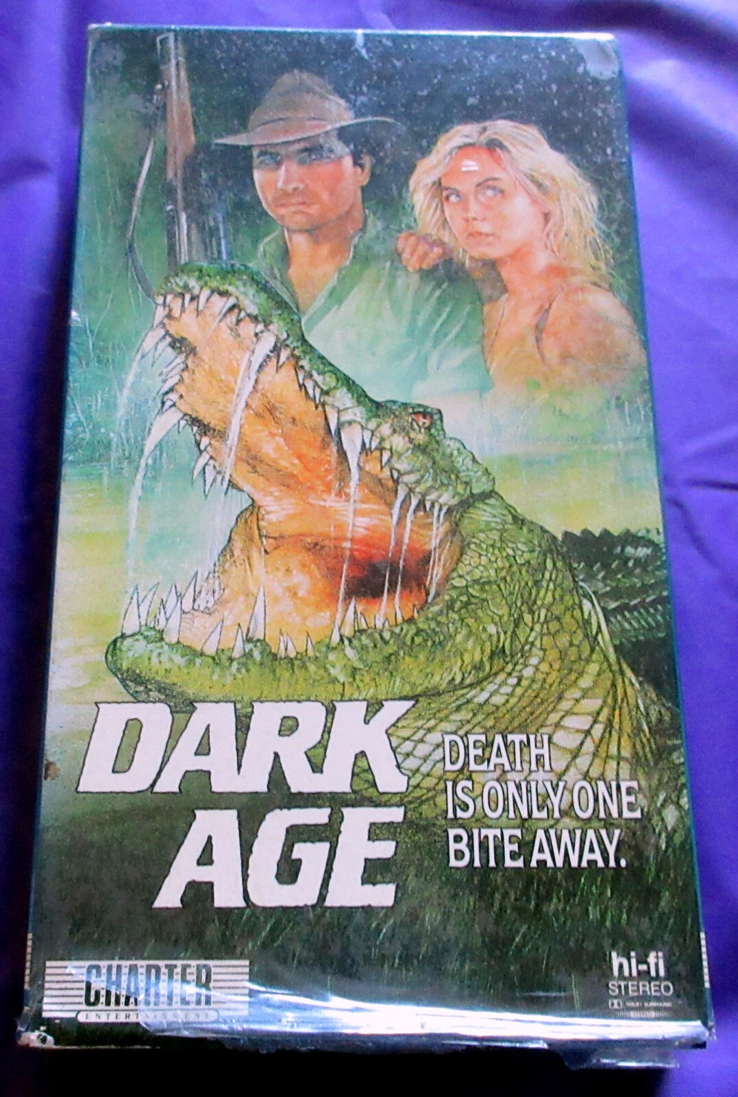 DARK AGE 1988 RARE VHS Horror Killer 25 ft Crocodile John
