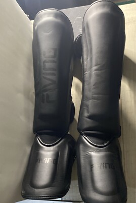 FIVING MMA Martial Arts Shin Guards   Padded, Adjustable Muay Thai Leg Guards...
