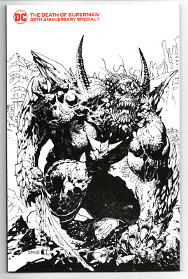 Death Of Superman 30th Anniversary Special 1:50 Jim Lee B&W Incentive NM UNREAD