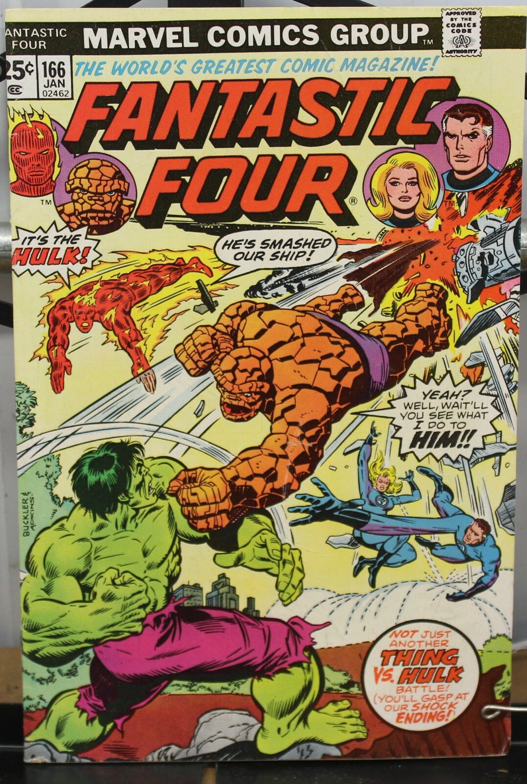 Fantastic Four: Not Just Another Thing VS. Hulk #166 Jan