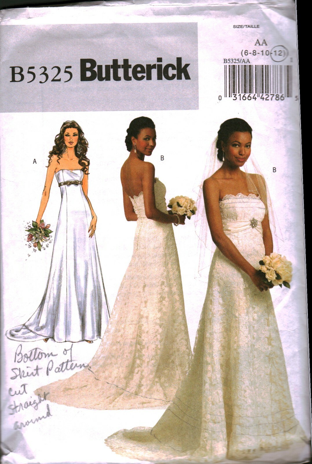 5325 Vintage Butterick SEWING Pattern Misses Close Fitting
