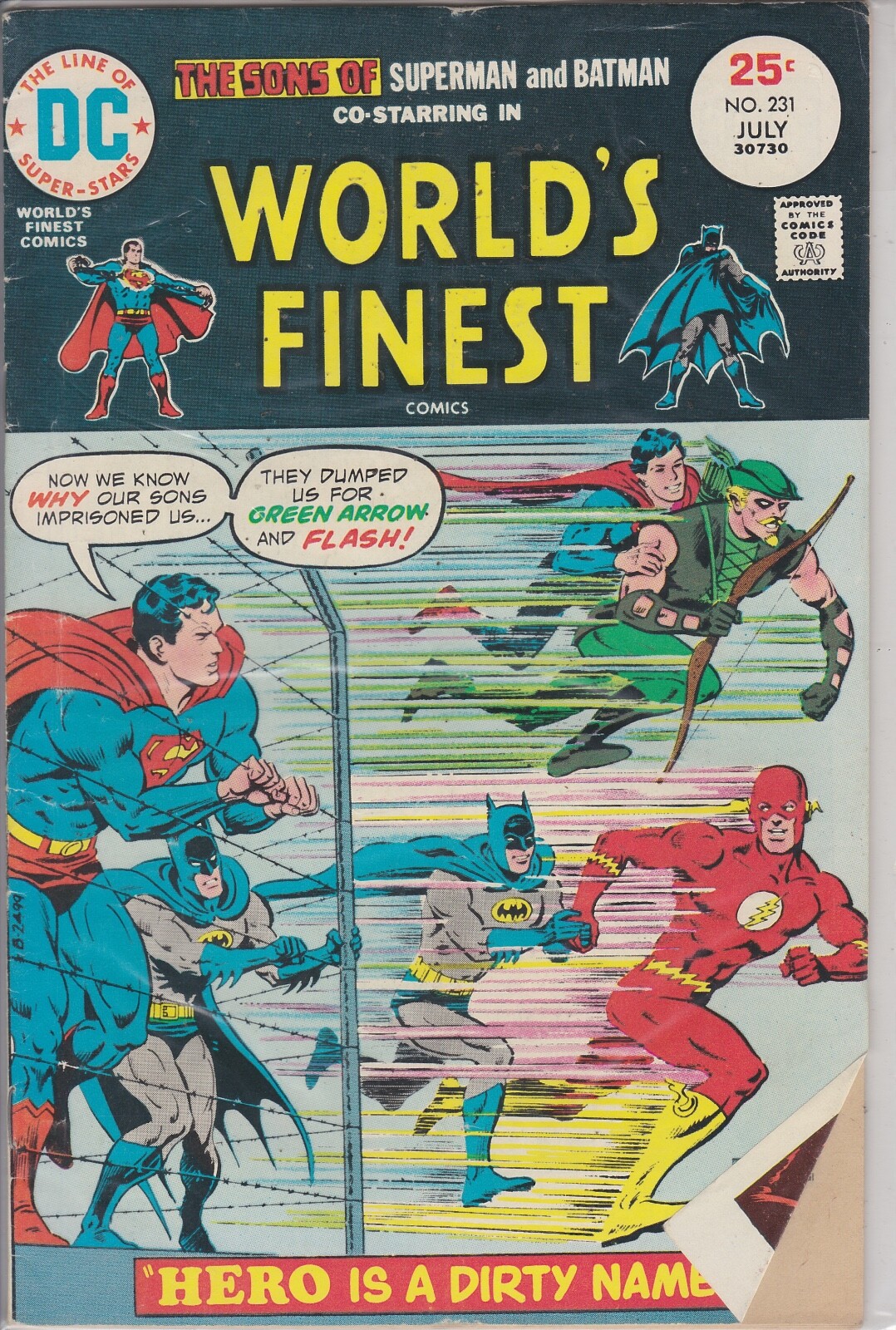 アメコミリーフ World's Finest #153 1965年 CGC3.0 World's