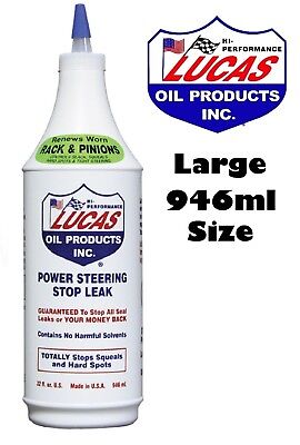 LUCAS OIL POWER STEERING STOP LEAK FIX RACK/BOX FLUID SEAL 946ML (011)