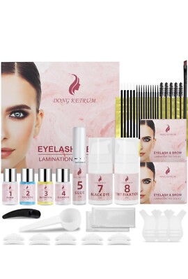 Eyelash Lifting & Tint Kit Semi-Permanent Brow Lift Lashes Lamination Kit USA.