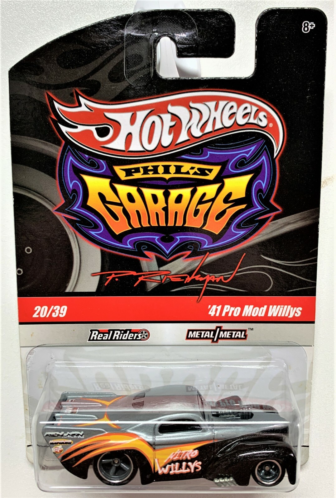 ミニカー Hot Wheels Phil's Grg '41 Pro Mod Willys Hot Wheels Phil's Garage '41 WILLYS PRO MOD Gray w/Real
