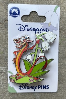 📦❌🇺🇸 Disneyland Paris Mushu Labor Day Pin - Lily Of The Valley Muguet